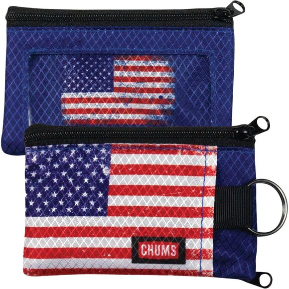 Lightweight Zippered Minimalist Wallet with Clear ID Window Water Resistant - Picture 1 of 6